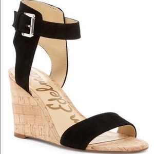 Sam Edelman Willow Strappy Wedge Sandal (black)